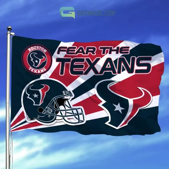 Discover Houston Team Texans House Flag
