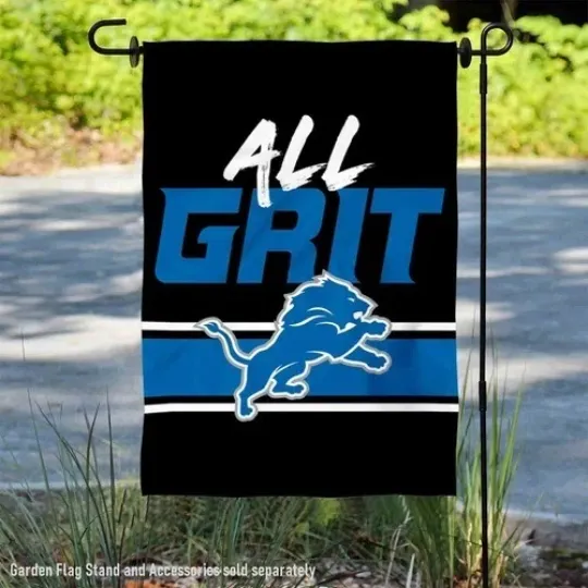 Discover Detroit Lions All Grit Flag Graden Flag