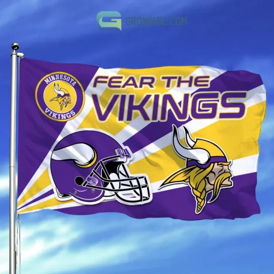 Minnesota Team Vikings House Flag