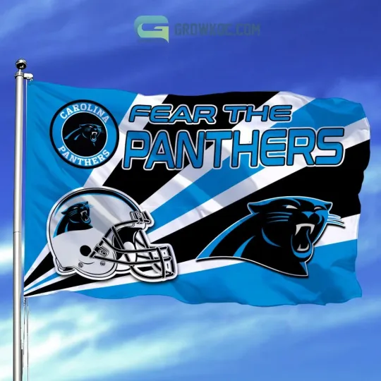 Discover Carolina Team Panthers House Flag