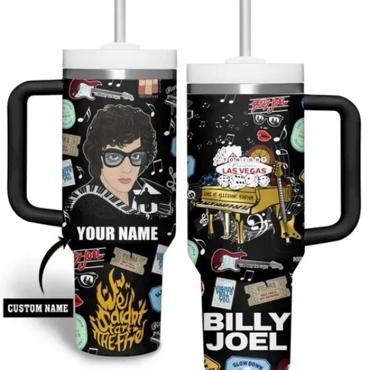 Discover Billy Joel Music Custom Stanley Cup 40 oz Tumbler With Handle