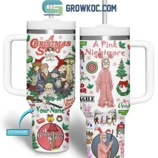 Discover A Christmas Story A Pink Nightmare Personalized 40oz Tumbler