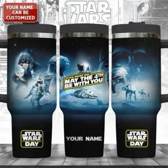Discover Personalized Star Wars 40oz Tumbler May be The 4th Be With You