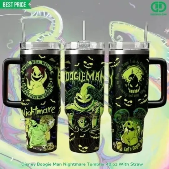 Discover Disney Boogie Man Nightmare Tumbler 40 oz