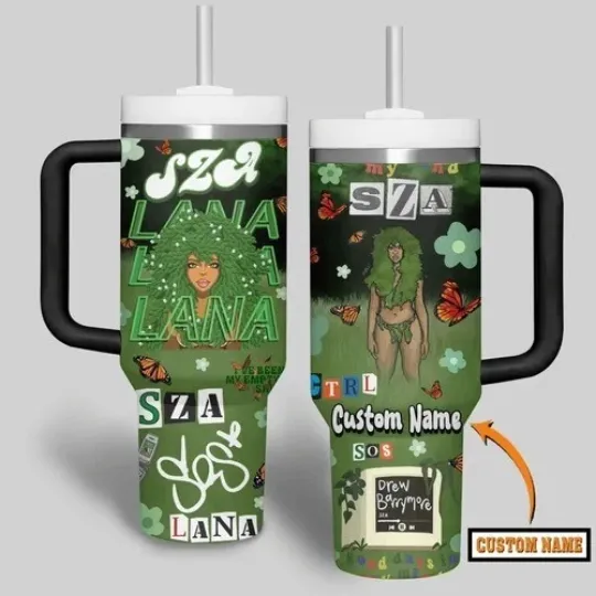 SZA Music Custom Stanley Cup 40 oz Tumbler With Handle
