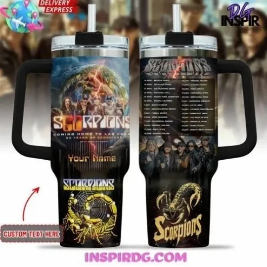 Discover Scorpions 60th Anniversary World Tour Custom Edition Tumbler Cup