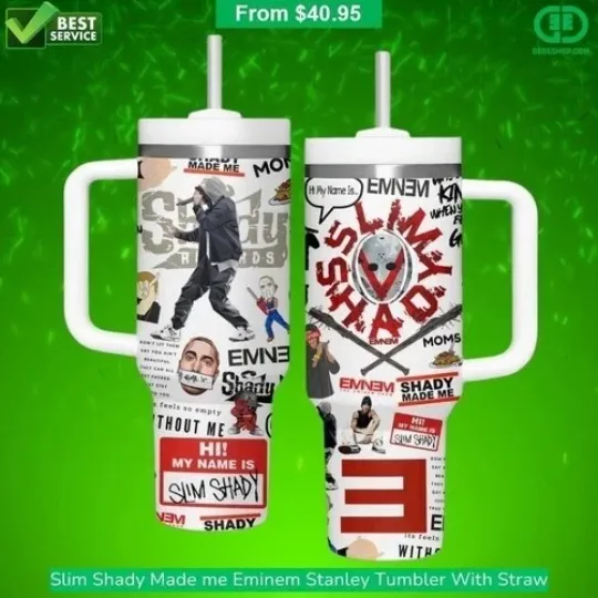 Discover Slim Shady Made me Eminem Stanley Tumbler