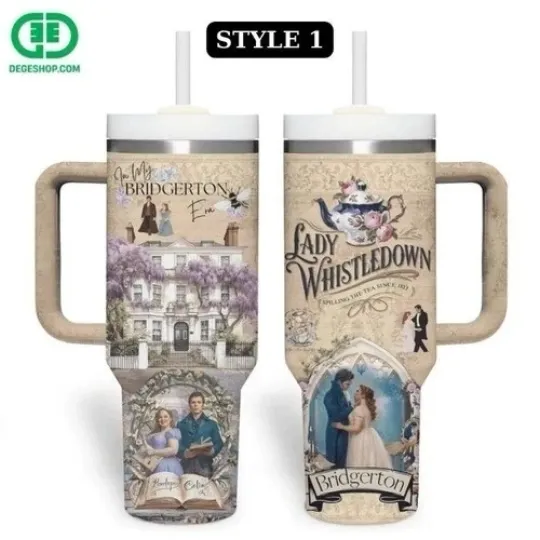 Discover NEW Bridgerton Lady Whistledown Tumbler Gift for fans, Choose Style