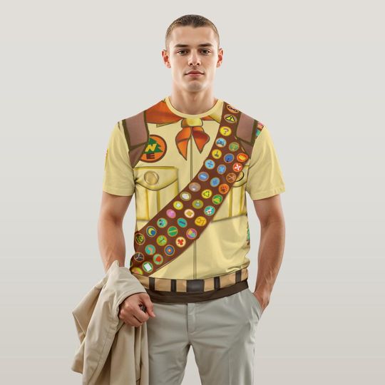 Wilderness Explorer Costume T-Shirt, Up Movie Russell Cosplay Tee, Disney Rundisney Shirt