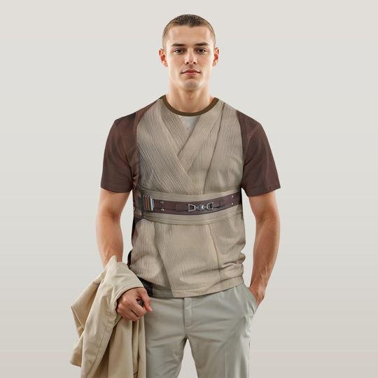 Discover Obi-Wan Kenobi Costume Star Wars Cosplay 3D T-Shirt