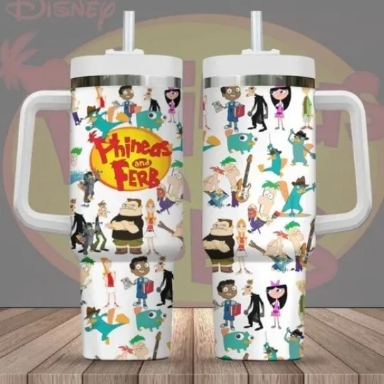 Discover Phineas and Ferb 40oz Stanley Tumbler