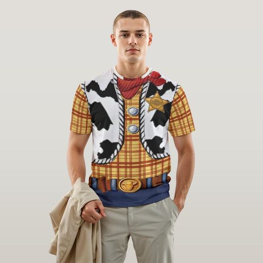 Discover Woody Costume 3D T-Shirt, Toy Story Inspired, Disney Cosplay