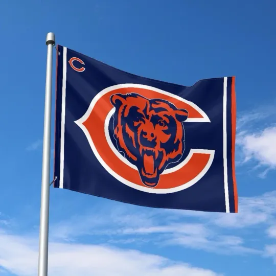 Discover Chicago Fans Football Team House Flag
