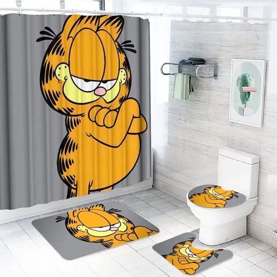 Discover GARFIELD STYLE SHOWER CURTAIN, BATHROOM SET
