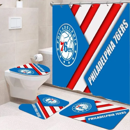Discover 4pcs Philadelphia 76ers-Gift Idea Shower Curtain or Bathroom set