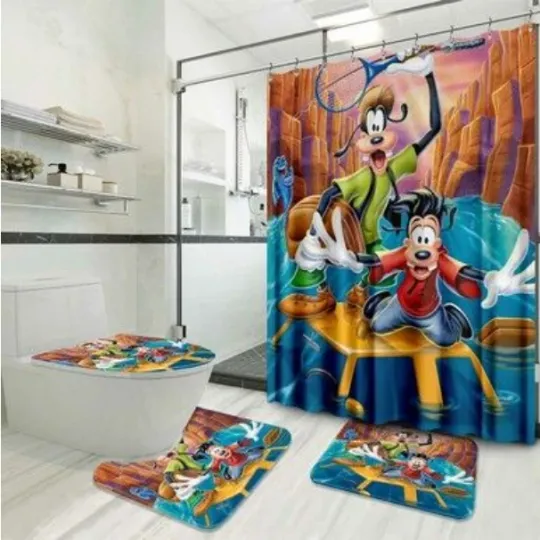 Discover A Goofy Shower Curtain Set, Bathroom Set
