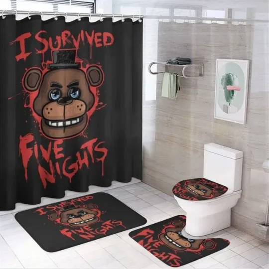 Discover Cartoon Five Nights at Freddy's Shower Curtain or Bathroom Sets.