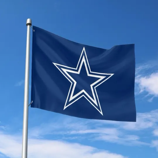 Discover Dallas Fans Football Team House Flag