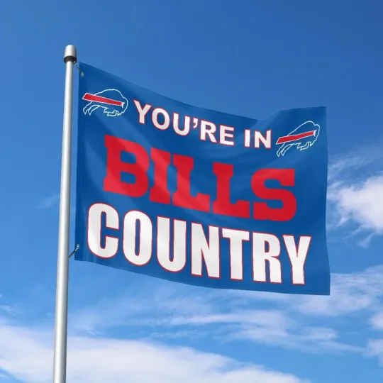 Discover Buffalo Fans Football Team House Flag