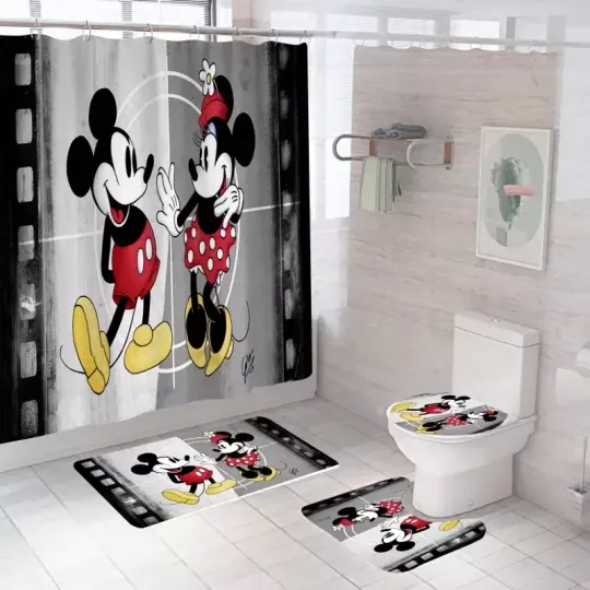 Discover Cartoon Gift Idea, Mickey Mouse Classic Style Bathroom Sets or Shower Curtain.