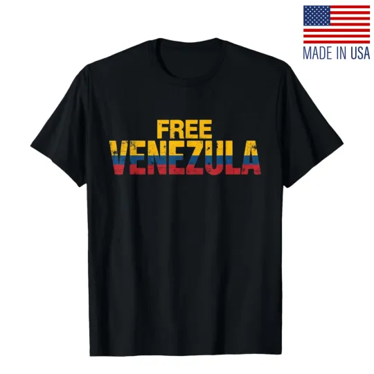Discover Free Venezuela Strong Venezuelan Pride Unisex Repint T-Shirt Size S-5XL