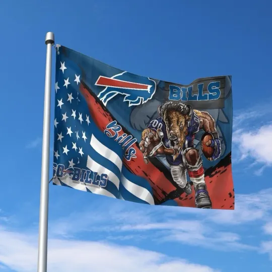 Discover Buffalo Fans Football Team House Flag