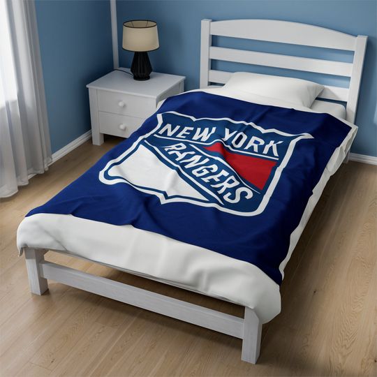 Discover New York Rangers Fleece Blanket, Velveteen Throw Blanket, NHL Fan Gift for Dad, Mom, Kids