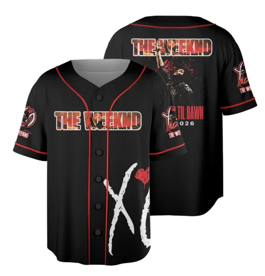 Discover Weeknds After Hours Til Dawn Music Tour 2026 Baseball Jersey
