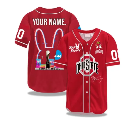Discover Ohio State Bunny Bowl LX 2025-2026 Baseball Jersey