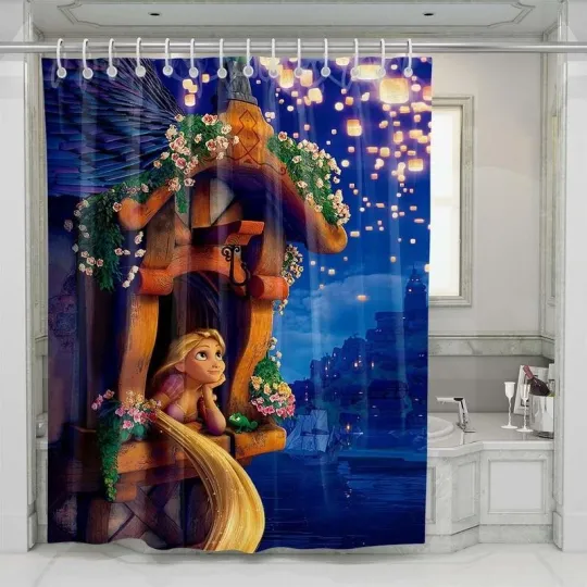 Discover Tangled Disney Shower Curtain Set Bathroom Set For Bathroom Decor Best Gift For