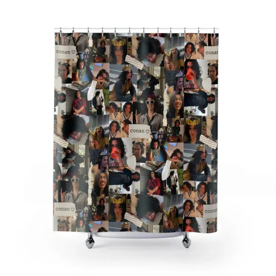 Discover Conan Grey Being Cute Photo Collage Shower Curtain Toilet Seat Rug
