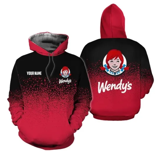 Discover Wendys Personalized 3D Hoodie Unisex Fast Food Pullover
