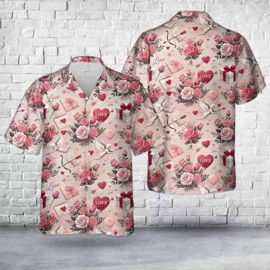 Discover Valentines Day Hawaiian Shirt
