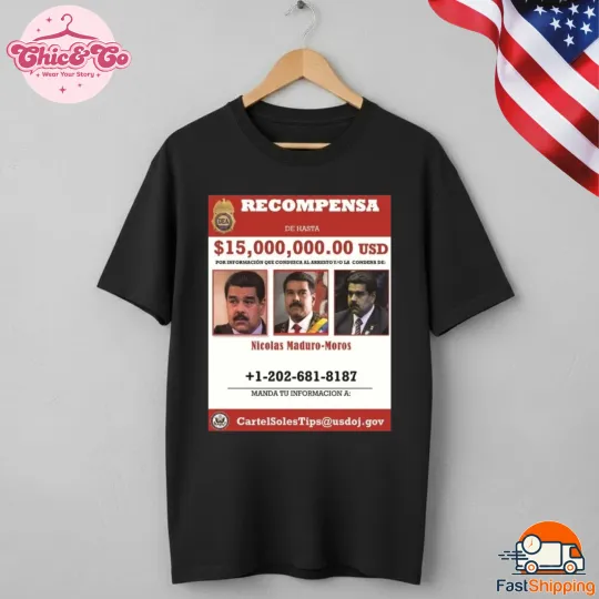 Discover Maduro Captured 2026 Venezuela History T-Shirt Reprint S-5XL Gift For Fans