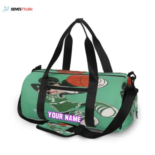 Discover Boston Mickey Playing Personalized Name Travel Bag Gym Bag