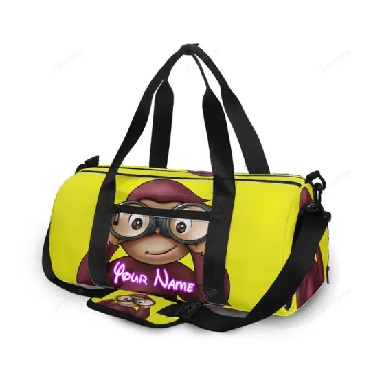 Discover Curious George 10 Personalized Name Travel Bag Gym Bag Gift For Her For Him