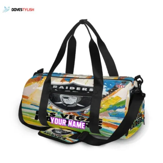 Discover Brave Poster 3 Personalized Name Travel Bag Gym Bag Gift For Her For Him