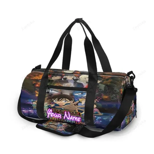 Discover Detective Conan Movies Poster 3 Personalized Name Travel Bag Gym Bag