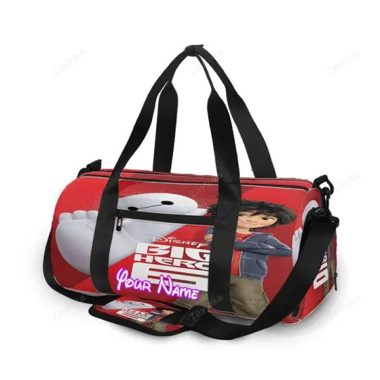 Discover Big Hero 6 Poster 6 Personalized Name Travel Bag Gym Bag