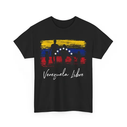 Discover Venezuela Libre 7 Star Flag Family Souvenir T-Shirt