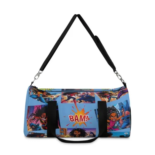Discover Zap! Pow! Slay! Superhero Duffle Bag, Unique Gym Bag Gift for Superhero Fan bag