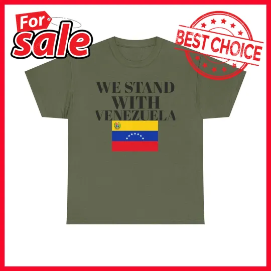 Discover We Stand With Venezuela T-Shirt, Anti Trump Shirt, Venezuelan Flag Solidarity