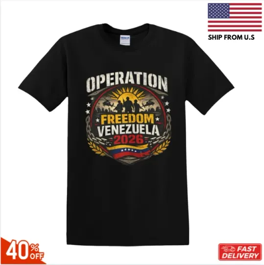 Discover Operation Freedom Venezuela 2026 Patriotic Graphic T-Shirt Reprint sale 40% off!