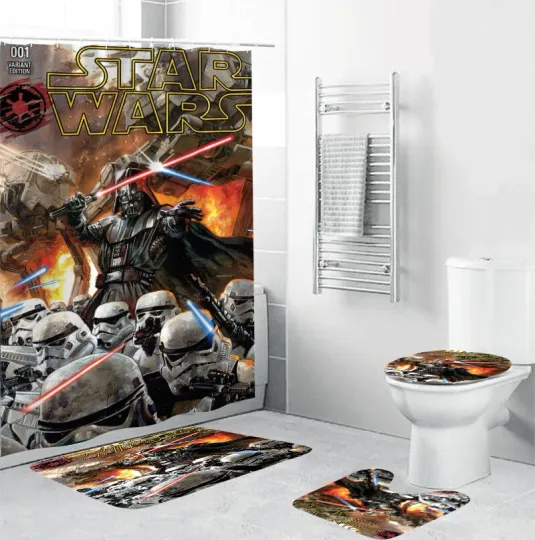 Discover Darth Vader and The Imperial Army Bathroom Sets, Shower Curtain Sets.