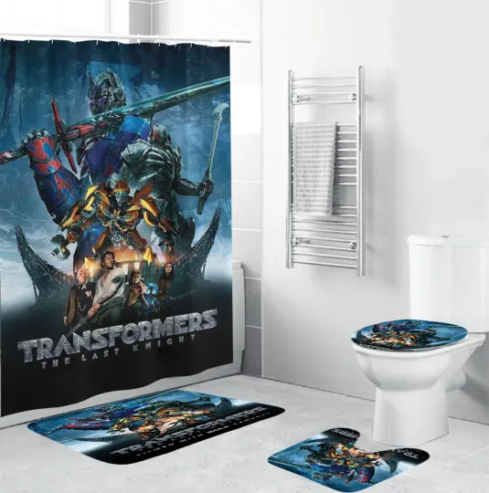 Transformers 5 The Last Knight Bathroom Sets, Shower Curtain Sets.
