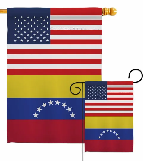 Discover Venezuela US Friendship Garden Flag Regional Decorative Gift Yard House Banner
