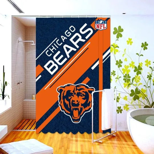 Discover Waterproof Shower Curtain CHICAGO Polyester Decor Bathroom