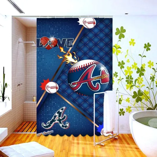 Discover Waterproof Shower Curtain ATLANTA Polyester Decor Bathroom
