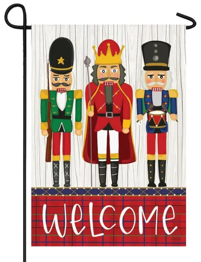 Discover Nutcrackers Garden Flag
