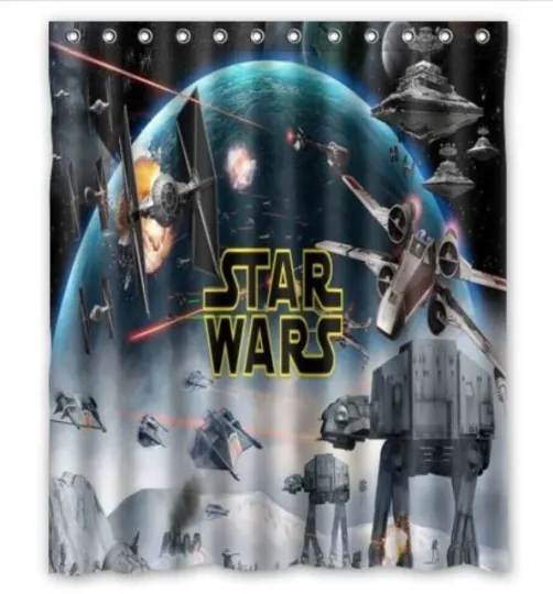 Discover Waterproof Shower Curtain star wars Polyester Decor Bathroom
